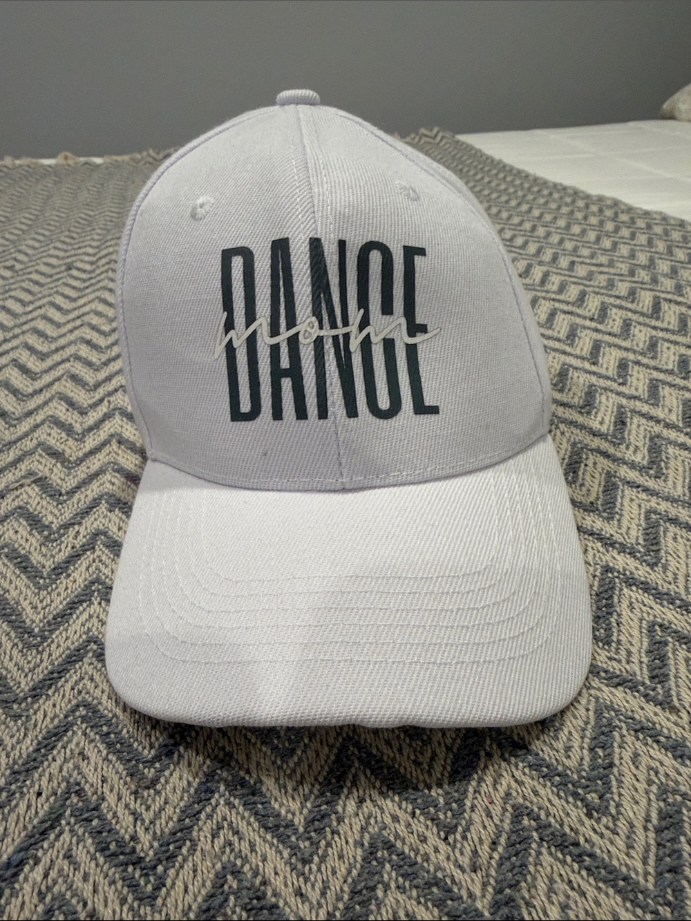 Source Unknown White 'Dance Mom' Baseball Cap